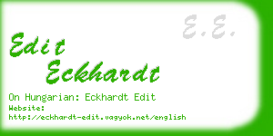 edit eckhardt business card